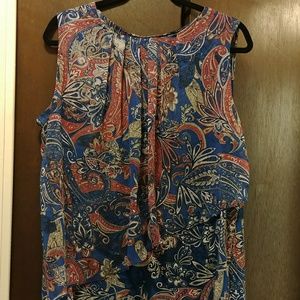 Paisly Print Dressy Tank